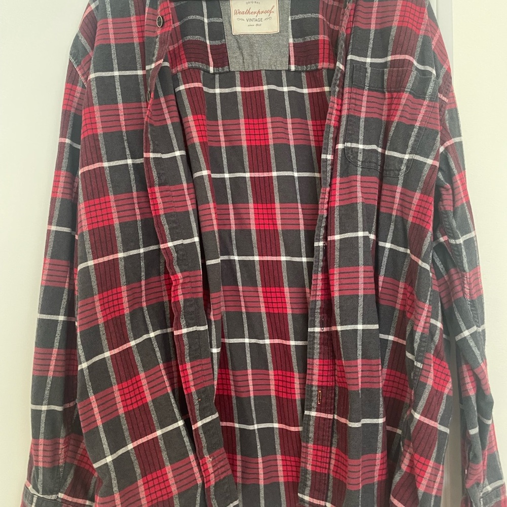 Red and Black Plaid Shirt